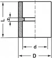 PP-R Муфта равносторонняя PRO AQUA / серый - изображение товара 0