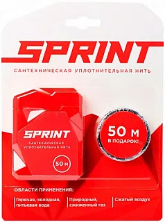 Уплотнительная нить Sprint PCT, бокс + катушка, 50м+50м - изображение товара 