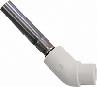 PP-R Подключение к радиатору угольник 45° Wavin Ekoplastik / серый - изображение товара 