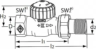 Термостатический клапан проходной V-exact II IMI Heimeier - изображение товара 2