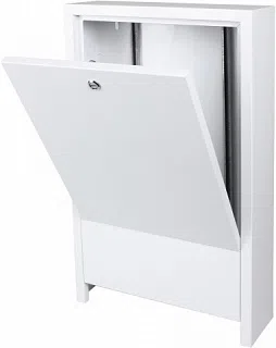 Металлический шкаф для коллекторов центрального отопления, настенный Aquer - изображение товара 