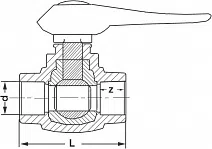 PP-R Шаровой кран полнопроходной Ultra PRO AQUA / белый - изображение товара 0