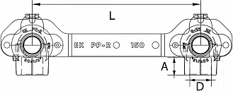 PP-R Комплект для смесителя настенный Wavin Ekoplastik / серый - изображение товара 0