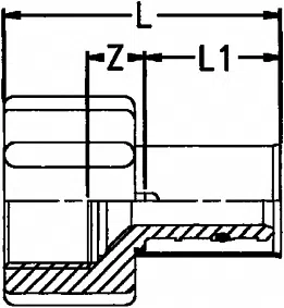 Соединение  с внутренней резьбой Wavin Tigris K1 - изображение товара 0