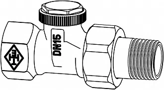 Радиаторный клапан проходной Regutec IMI Heimeier - изображение товара 0