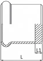 Заглушка стальная, оцинкованная снаружи SteelPres - изображение товара 0