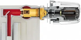 Термостатическая головка K с дистанционным датчиком с двумя ограничительными зажимами IMI Heimeier - изображение товара 0