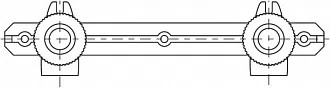 PP-R Угольник комбинированный с креплением двойной НР PRO AQUA / белый - изображение товара 0
