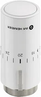 Термостатическая головка Halo белого цвета (6-28°C) IMI Heimeier - изображение товара 