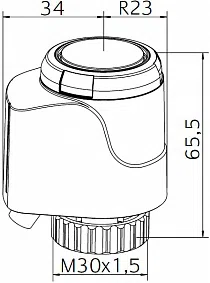 Термоэлектрический привод EMO TM нормально-закрытый IMI TA - изображение товара 0