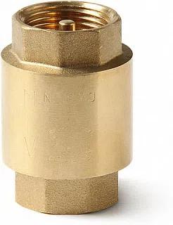 Обратный клапан с латунным диском 1/2" PRO AQUA - изображение товара 