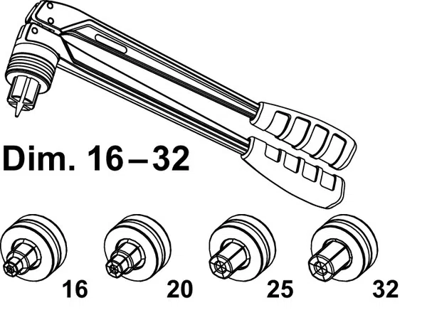 Ручной инструмент TECEflex для расширения труб, тип: RAZ-V