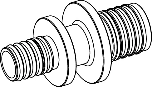 Соединение труба-труба редукционное TECEflex стандартное, стандартная латунь