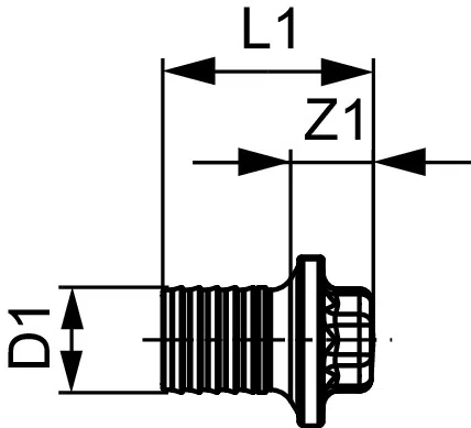 Заглушка TECEflex стандартная, стандартная латунь - изображение товара 1